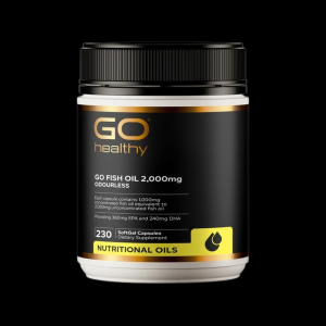 GO Fish Oil 2,000mg Compact  Odourless 230 Caps