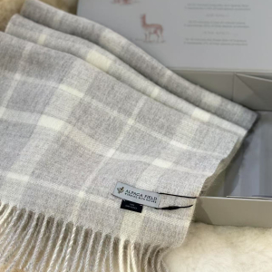 Alpaca Field Eco Plaid Scarf 4