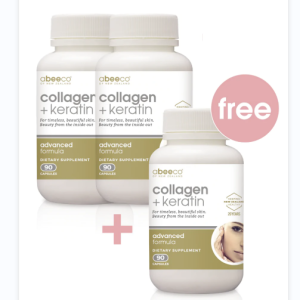 [Buy 2 get 1 free] Abeeco Marine Collagen + Keratin Caps 3pcs
