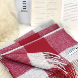 Alpaca Field Premium Baby Alpaca Adolescents Scarf Red