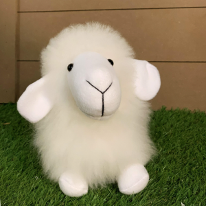 Auskin Toy Alpaca Huacaya Sheep 20cm White